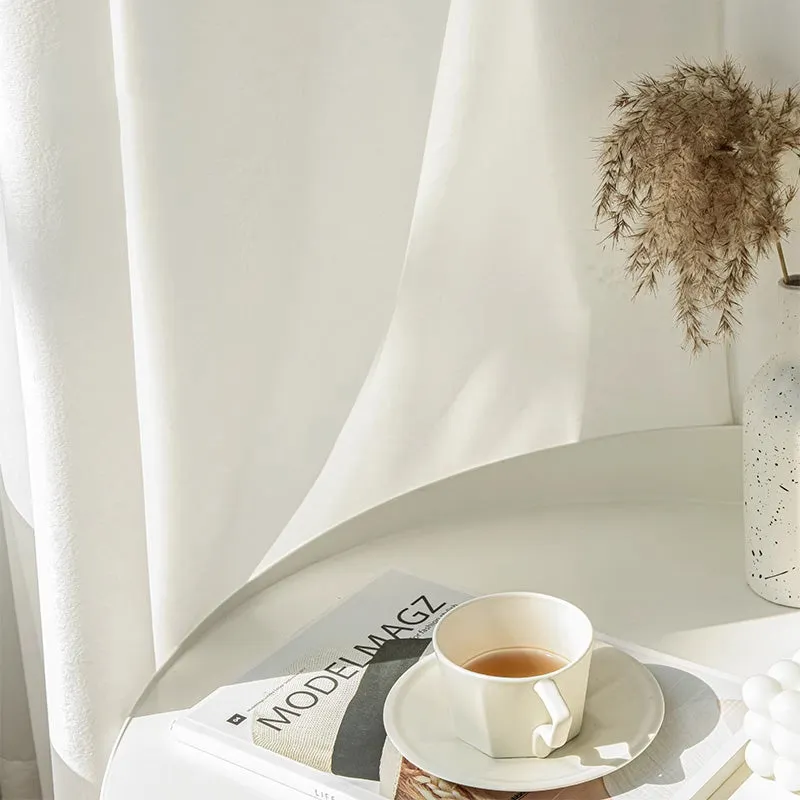 Tencel Lightweight Airy Custom Sheer Curtains | Soft Top Back Tab