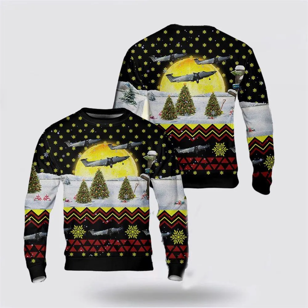 Ugly Sweater by JulesRoche: Festive All-Over Print, Warm Cotton Blend