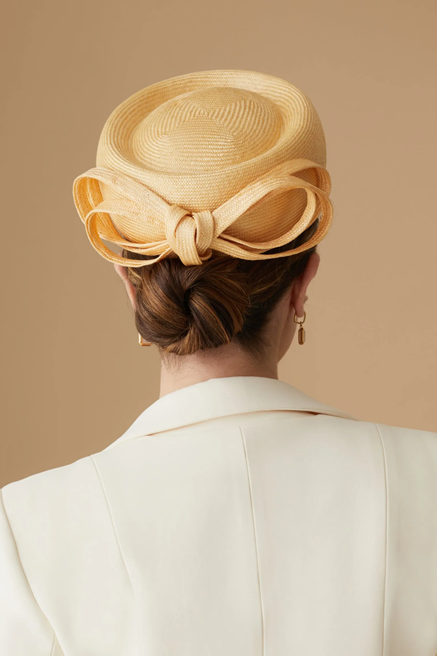 Verbena Yellow Pillbox Hat