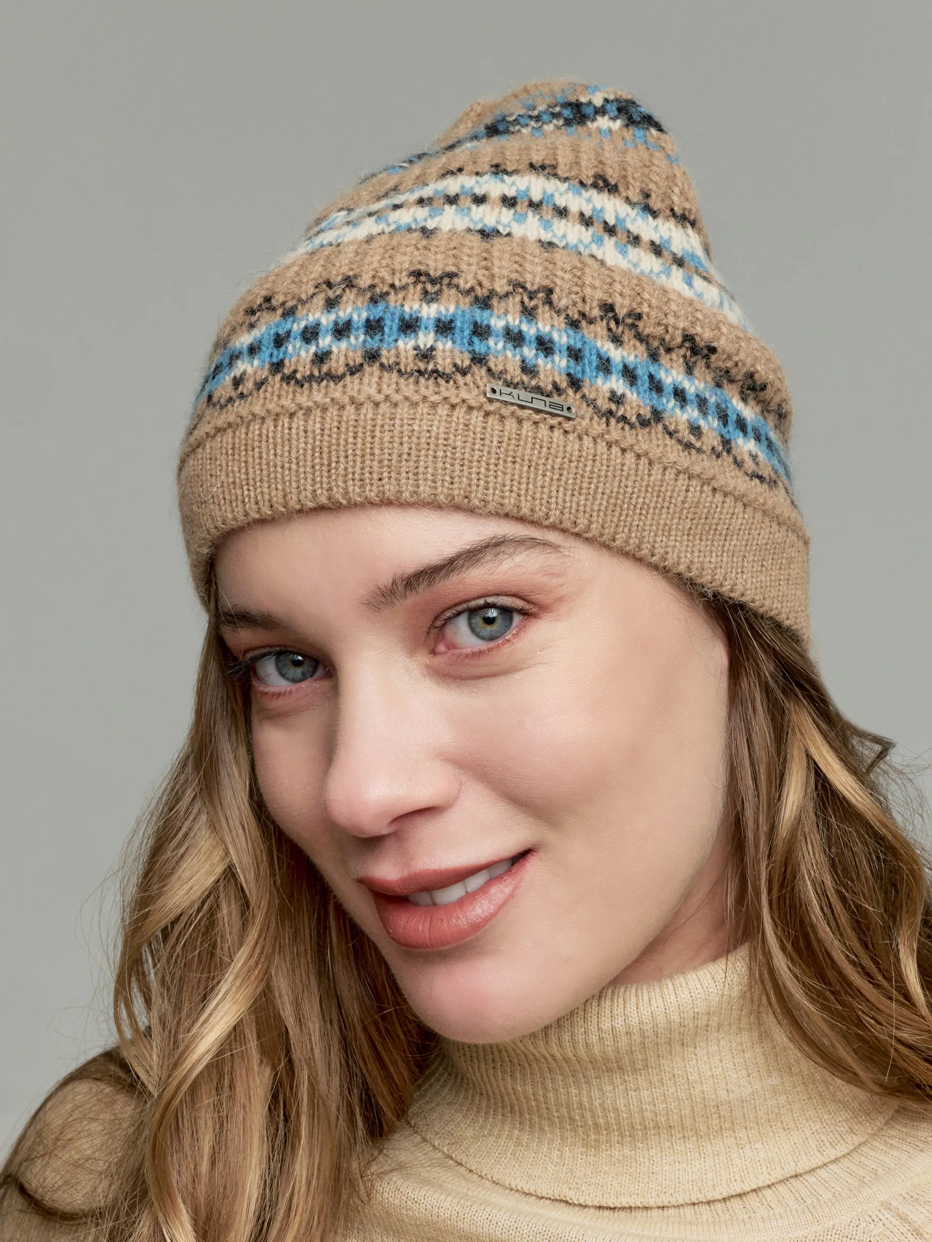 Yoke Hat Hat Baby Alpaca Color Camel